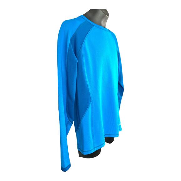 L.L. Bean blue long sleeve midweight shirt women's base layer top size small - Picture 2 of 6